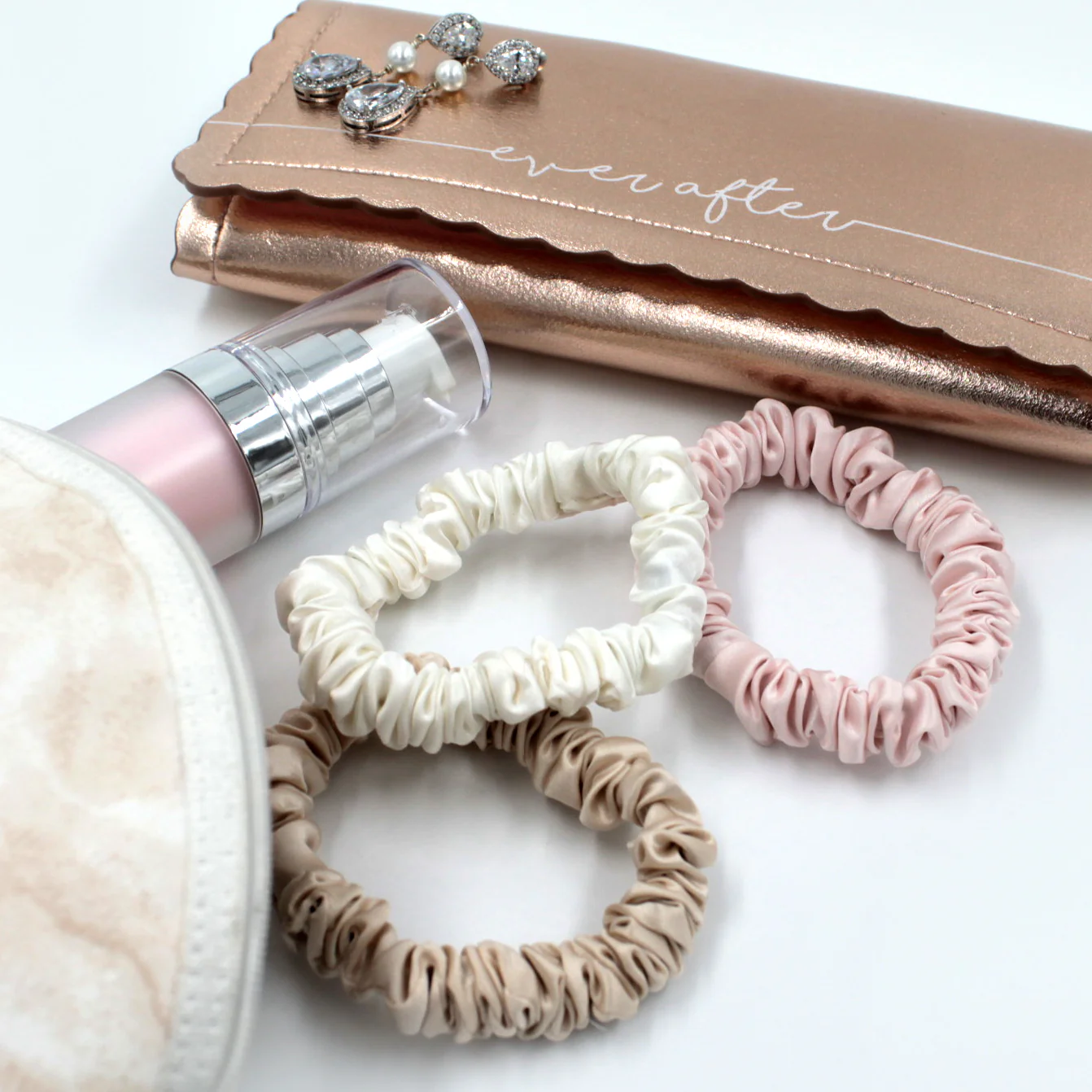 OUTLET Small Scrunchie Set - Ivory/Pink/Sand - Image 4