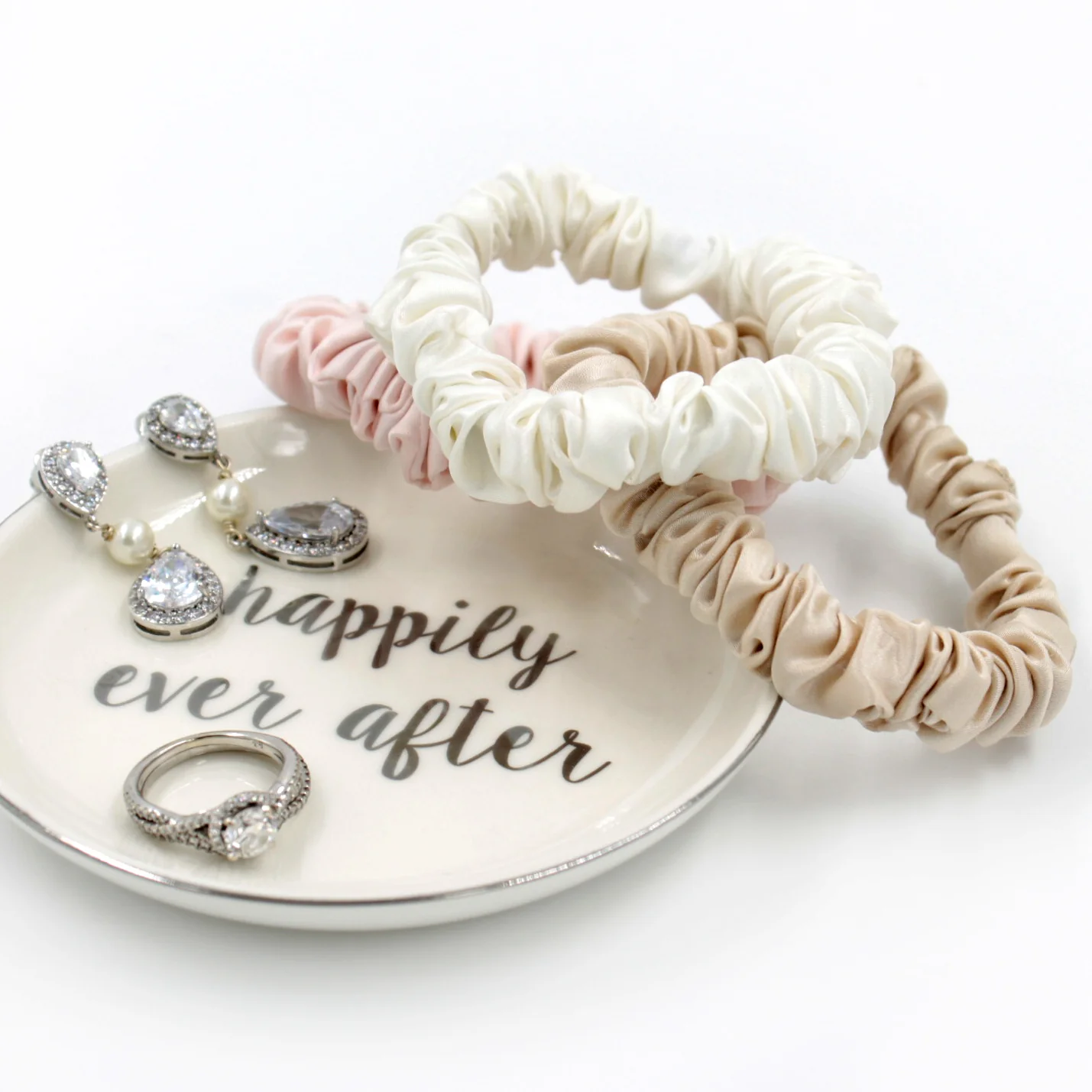 OUTLET Small Scrunchie Set - Ivory/Pink/Sand - Image 5