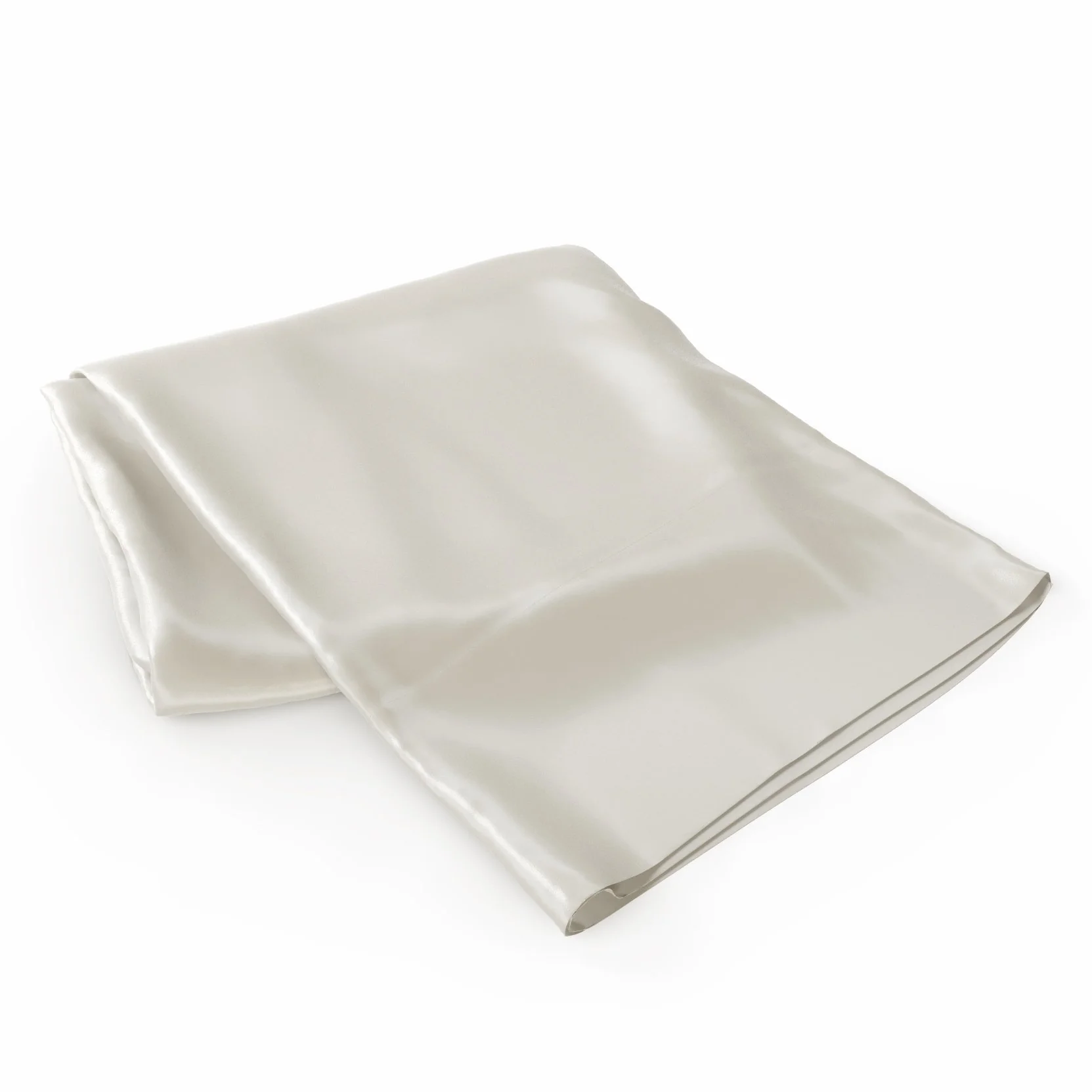 22 Momme Silk Flat Sheet - Natural Ivory - Image 3